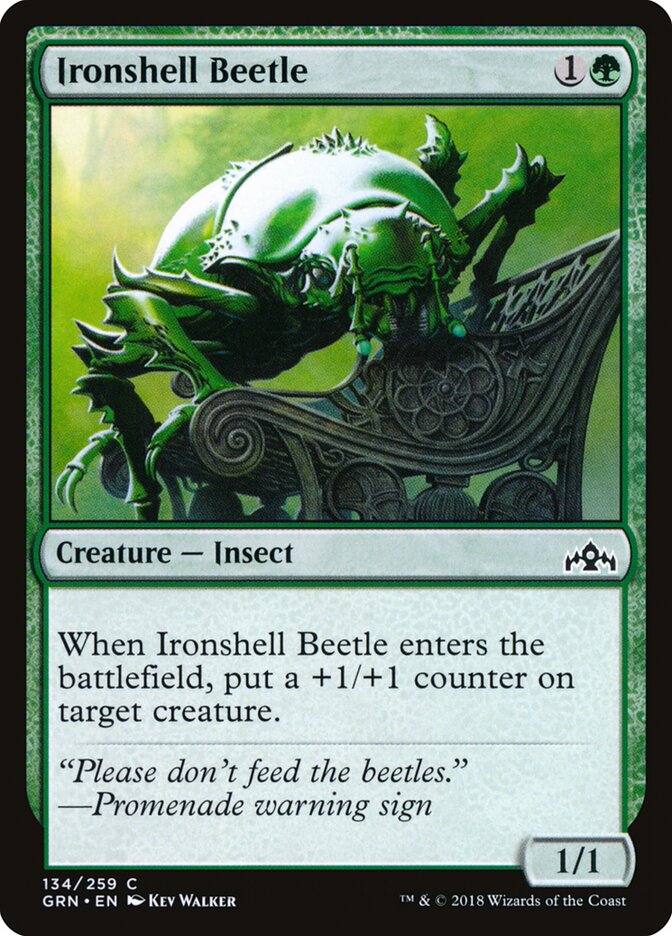 Escarabajo caparazón férreo | Ironshell Beetle — Guilds of Ravnica #134