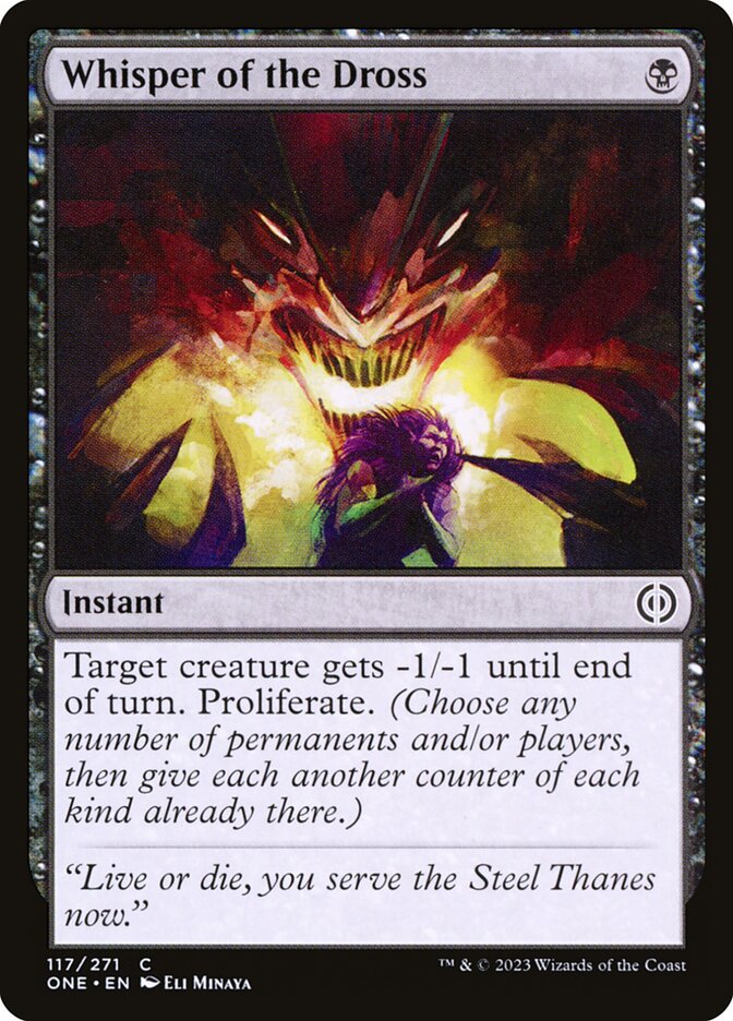 Susurro del Dros | Whisper of the Dross — Phyrexia: All Will Be One #117