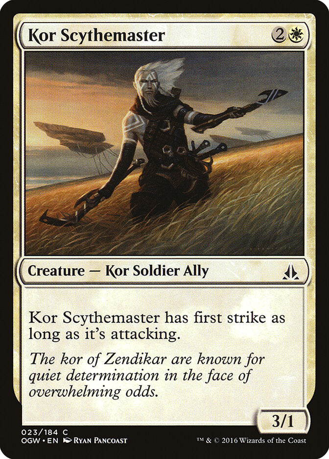 Maestro de guadañas kor | Kor Scythemaster - Oath of the Gatewatch #23