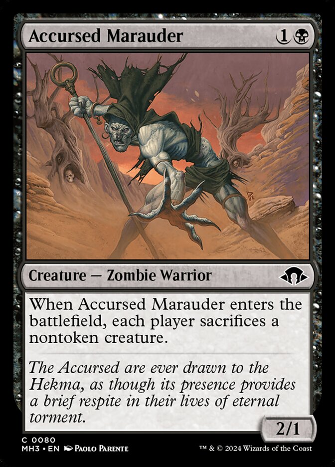 Merodeador maldito | Accursed Marauder — Modern Horizons 3 #80