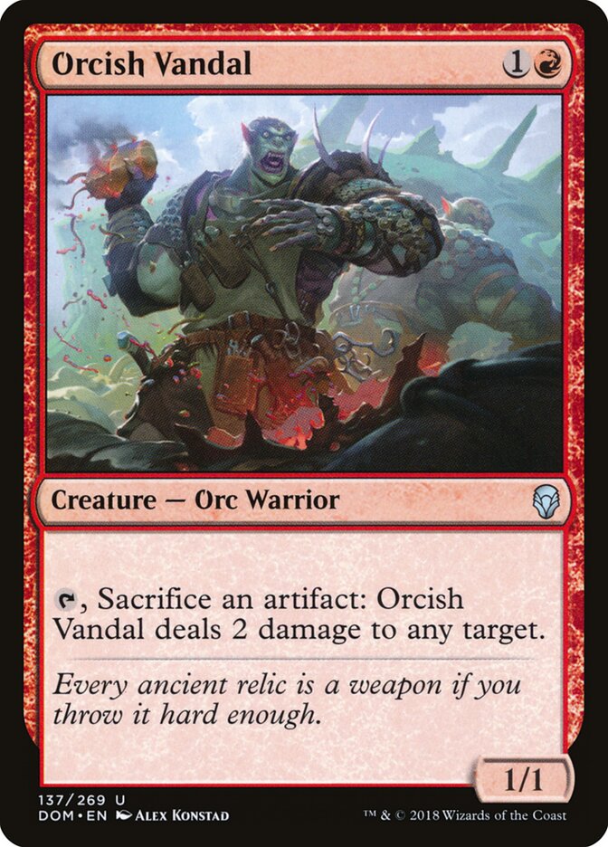 Vándalo orco — Dominaria #137