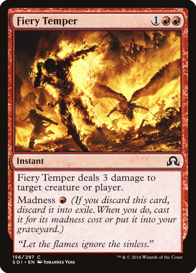 Fiery Temper — Shadows over Innistrad #156