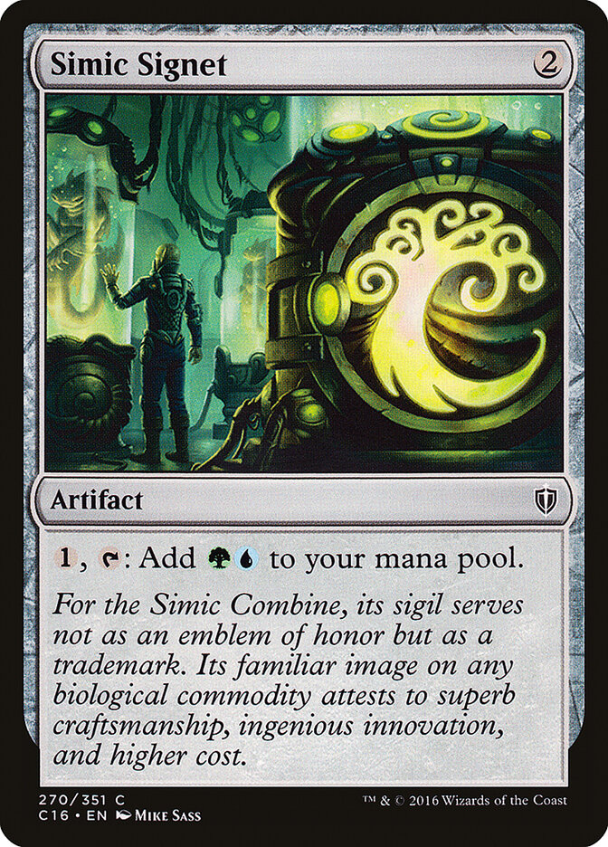 Sello simic | Simic Signet - Commander 2016 #270