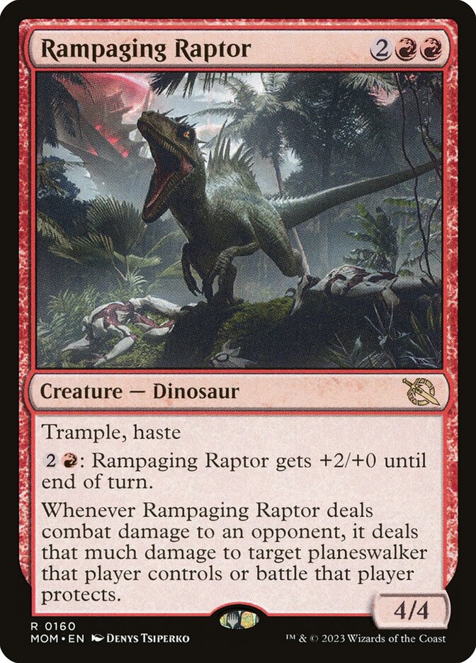 Ráptor arrasador | Rampaging Raptor - March of the Machine #160