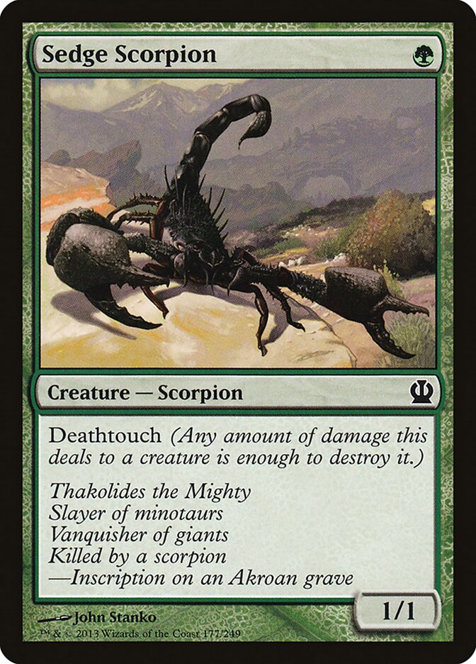 Escorpión de los juncos | Sedge Scorpion - Theros #177