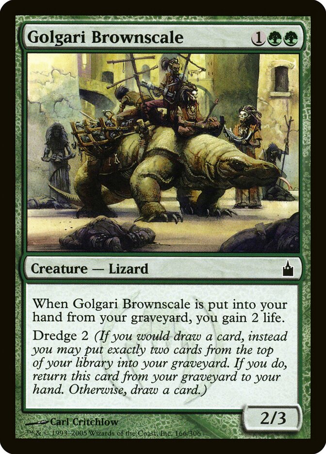 Escamarrón golgari | Golgari Brownscale — Ravnica: City of Guilds #166