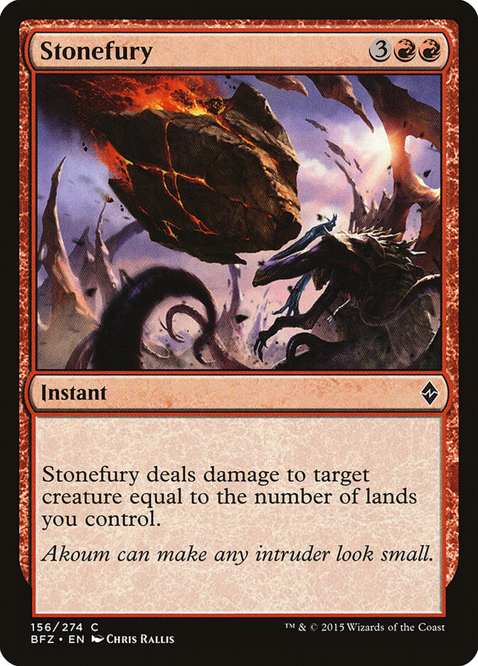 Furia rocosa | Stonefury - Battle for Zendikar #156