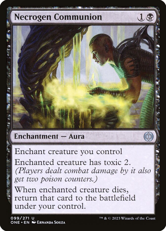 Comunión necrógena | Necrogen Communion — Phyrexia: All Will Be One #99