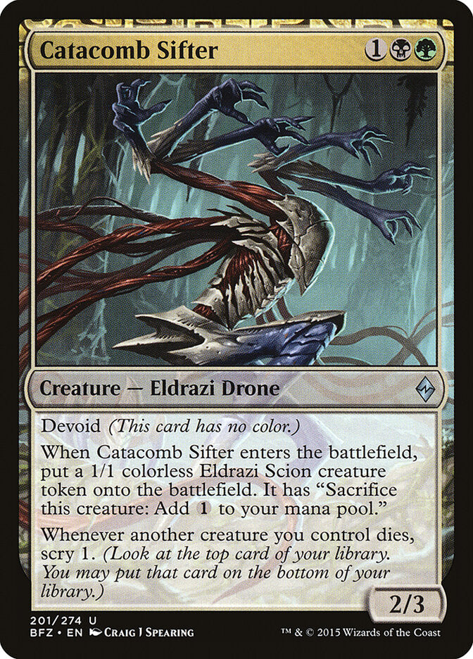 Cernedor de catacumbas | Catacomb Sifter - Battle for Zendikar #201