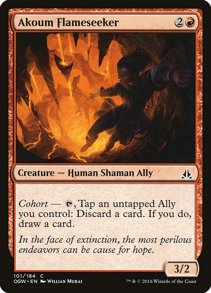 Explorallamas de Akoum | Akoum Flameseeker - Oath of the Gatewatch #101