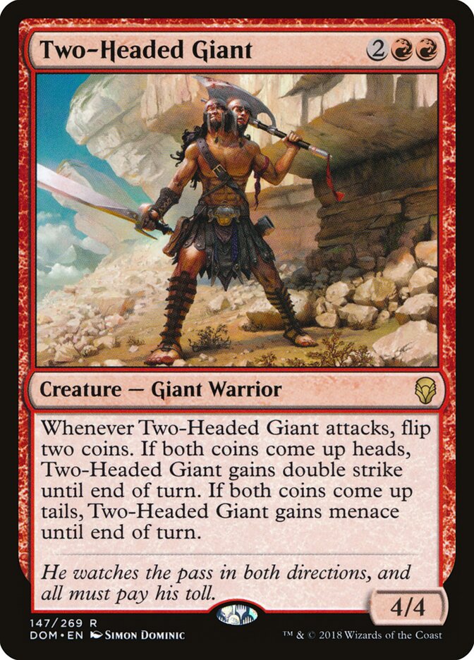Gigante de dos cabezas | Two-Headed Giant - Dominaria #147