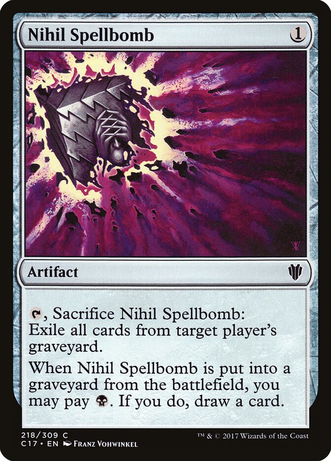 Bombahechizo nihil | Nihil Spellbomb - Commander 2017 #218