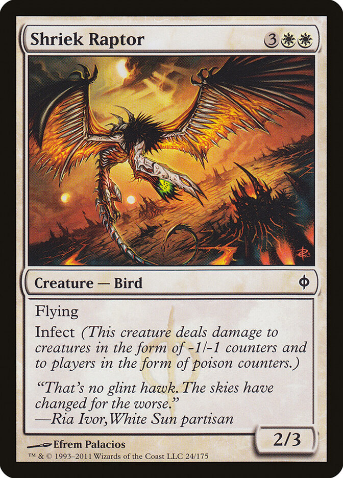 Rapaz chillante | Shriek Raptor - New Phyrexia #24