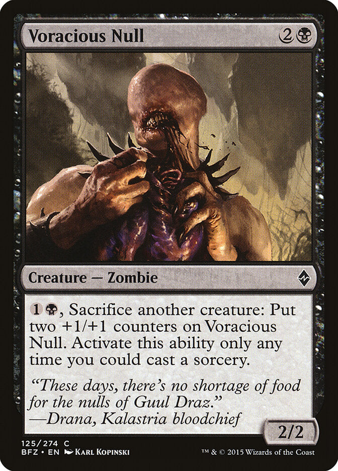 Nulo voraz | Voracious Null - Battle for Zendikar #125