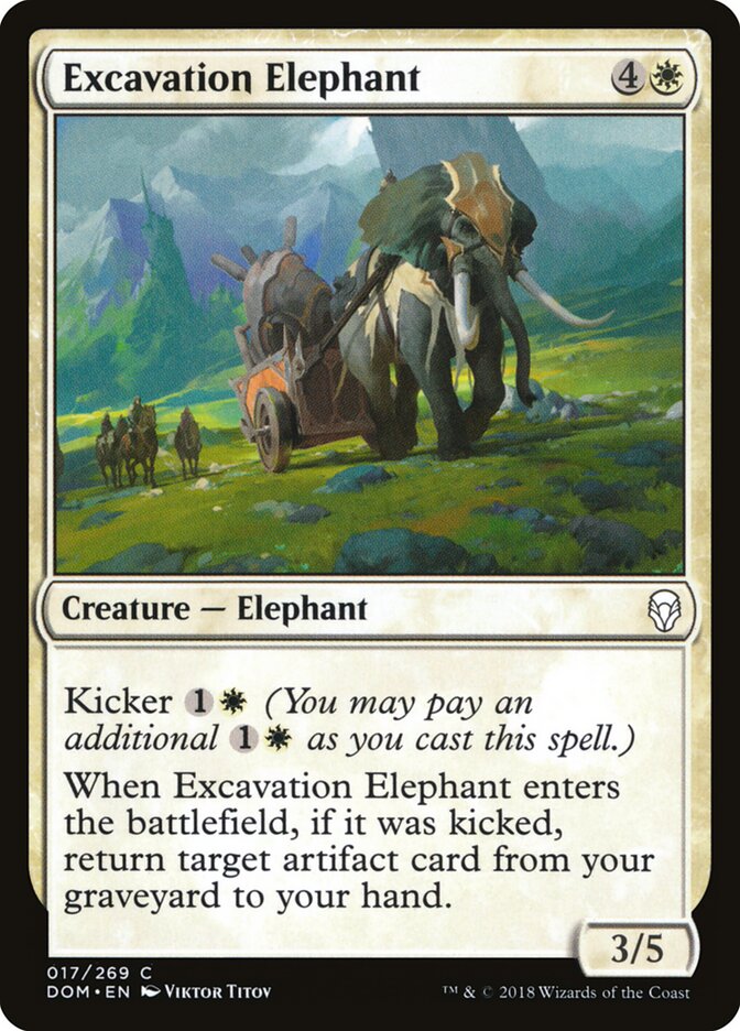 Elefante de la excavación — Dominaria #17