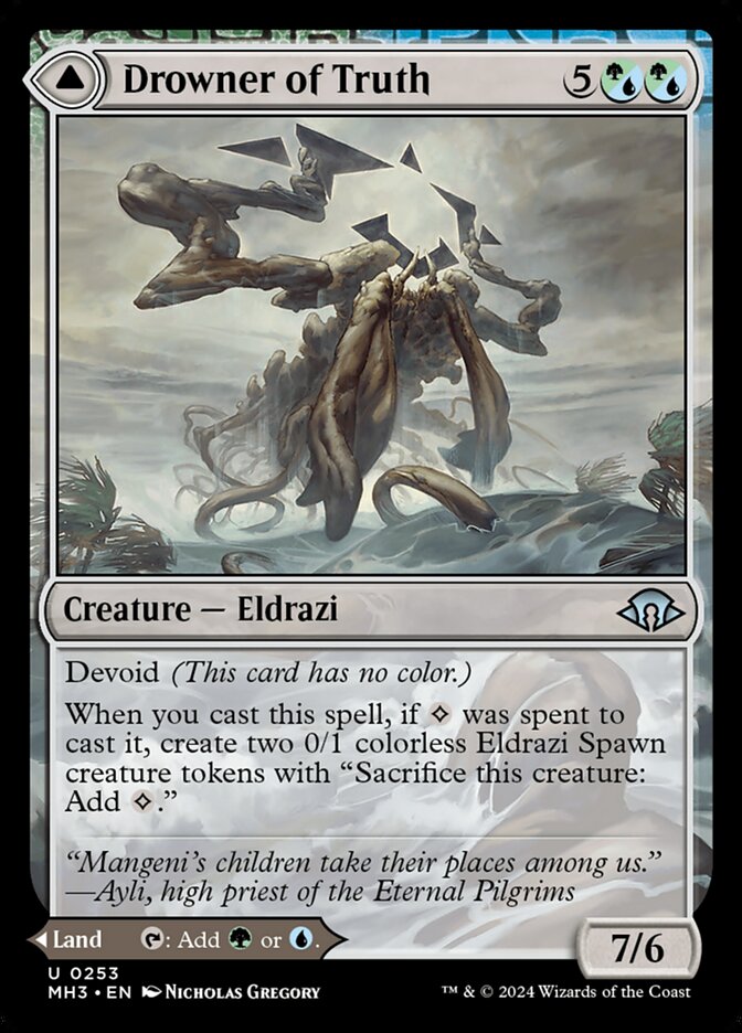 Ahogador de la verdad // Jungla ahogada | Drowner of Truth // Drowned Jungle — Modern Horizons 3 #253