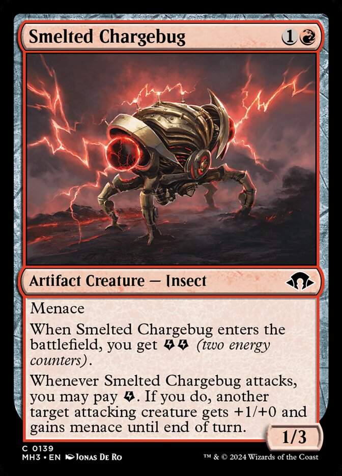 Escargabajo fundido | Smelted Chargebug — Modern Horizons 3 #139