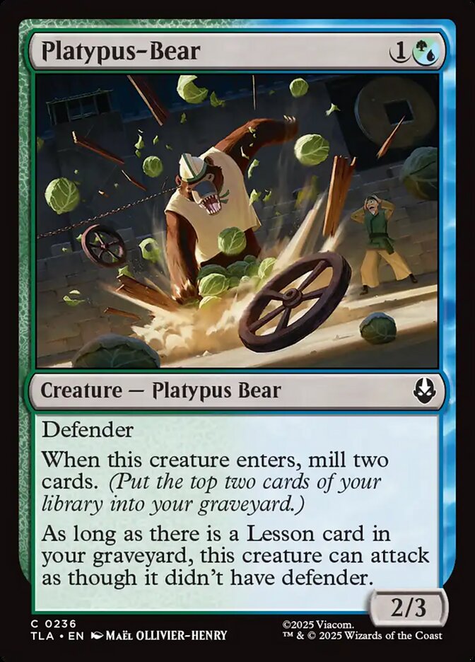 Oso ornitorrinco | Platypus-Bear — Avatar: The Last Airbender #236