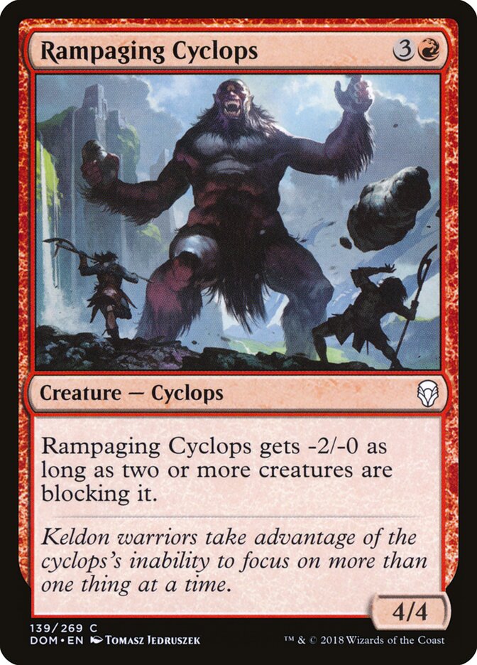 Cíclope enfurecido — Dominaria #139