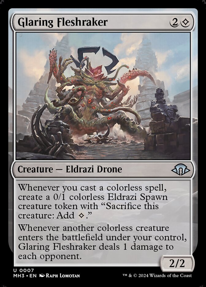 Desgarrapieles avizor | Glaring Fleshraker — Modern Horizons 3 #7