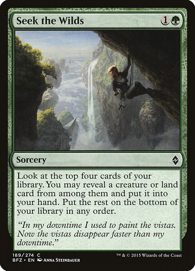 En busca de lo salvaje | Seek the Wilds - Battle for Zendikar #189