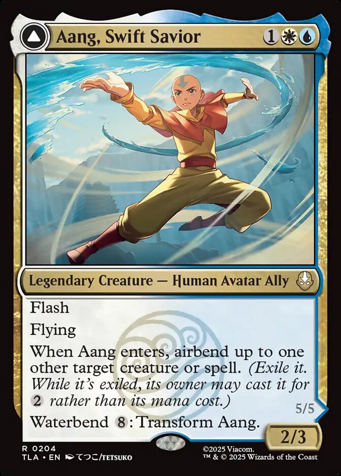 Aang, Swift Savior // Aang and La, Ocean's Fury — Avatar: The Last Airbender #204