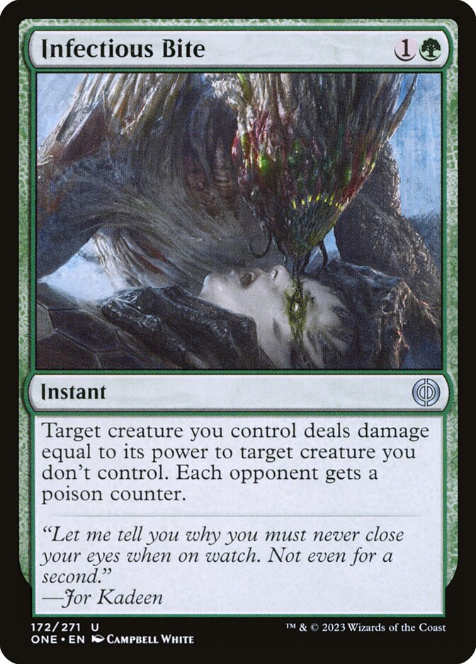 Mordisco infeccioso | Infectious Bite — Phyrexia: All Will Be One #172