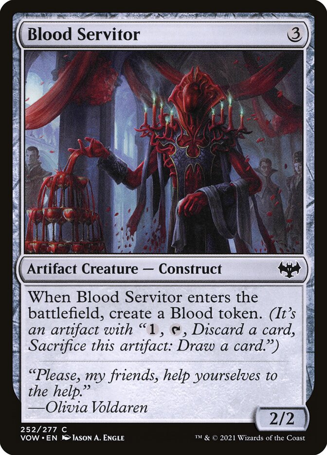 Servidor de sangre | Blood Servitor - Innistrad: Crimson Vow #252