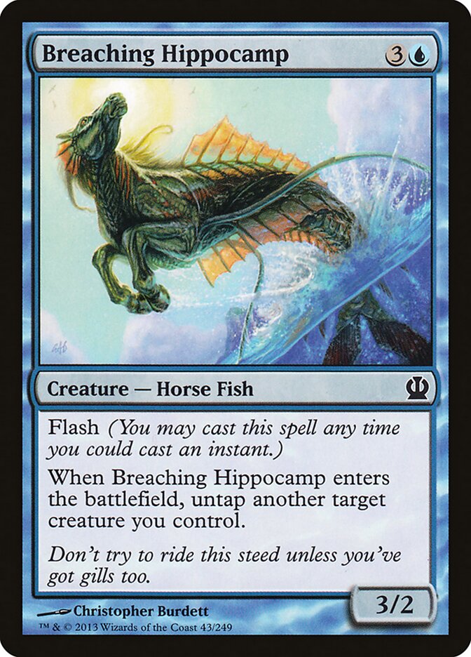 Hipocampo quebrantador | Breaching Hippocamp - Theros #43