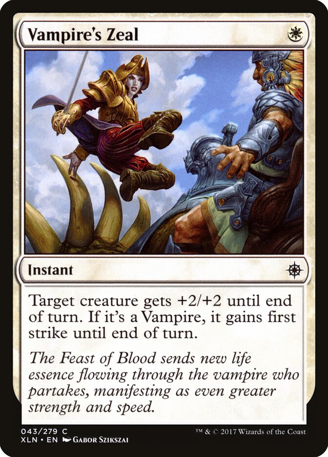 Vampire's Zeal — Ixalan #43