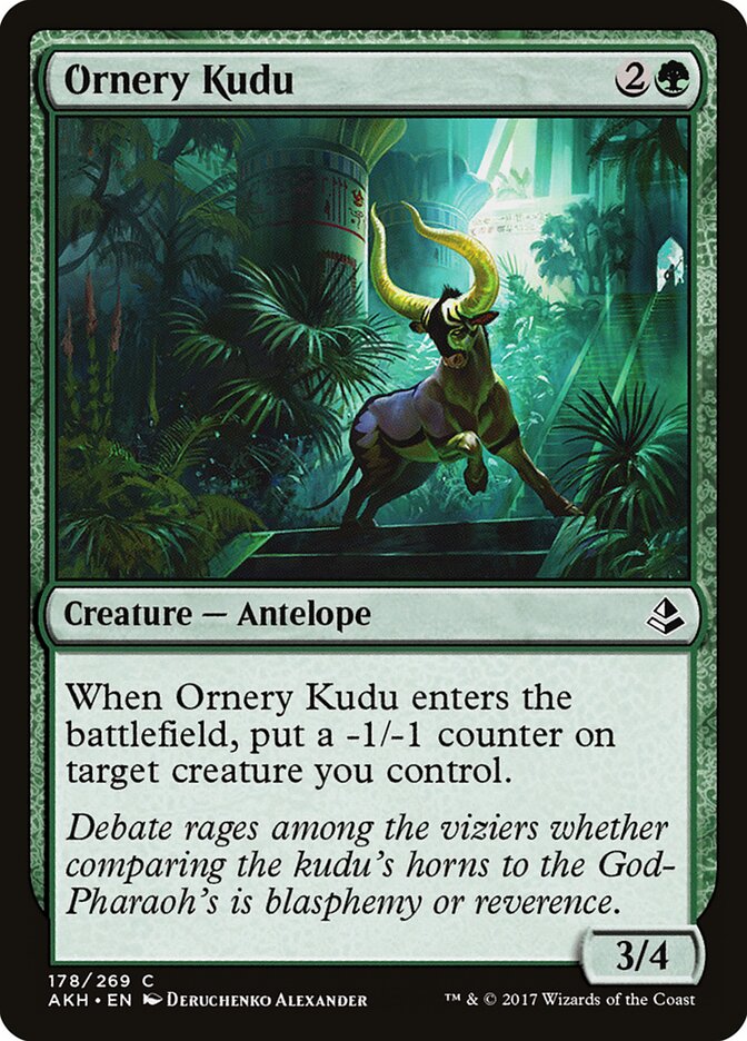 Ornery Kudu — Amonkhet #178