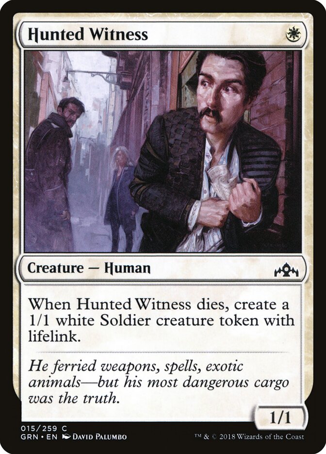 Testigo perseguido | Hunted Witness — Guilds of Ravnica #15