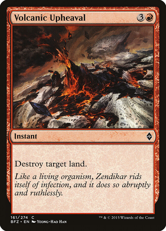 Alzamiento volcánico | Volcanic Upheaval - Battle for Zendikar #161