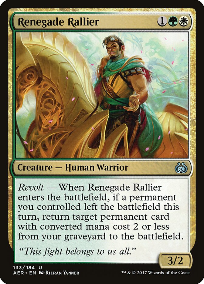 Arengador renegado | Renegade Rallier - Aether Revolt #133
