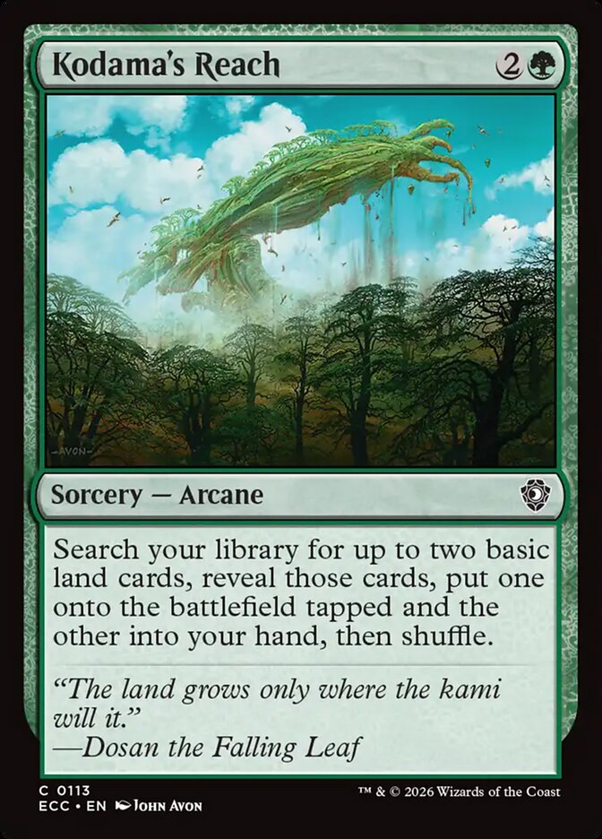Kodama's Reach - Lorwyn Eclipsed Commander #113