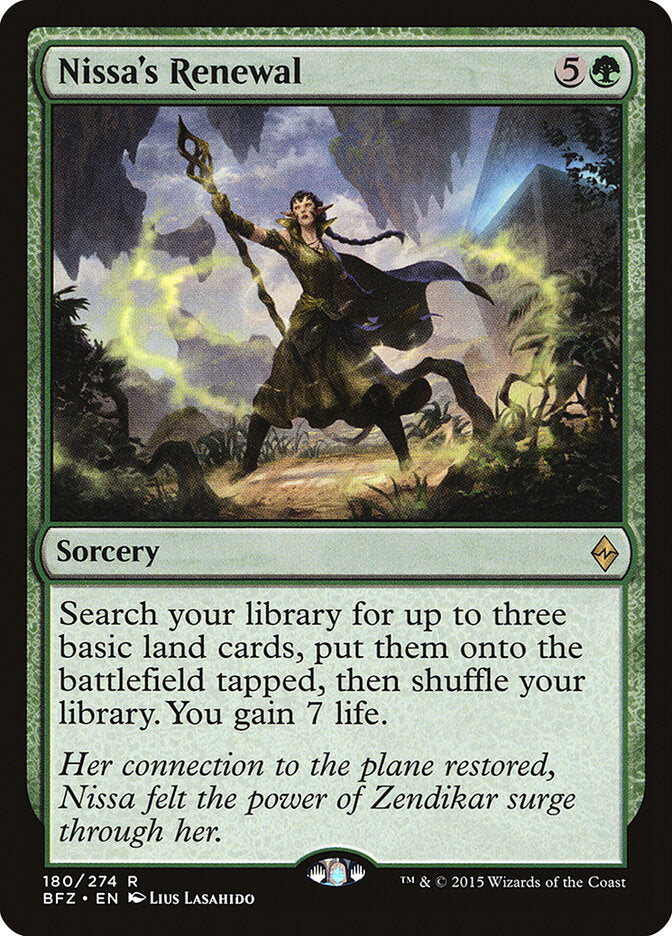 Renovación de Nissa | Nissa's Renewal - Battle for Zendikar #180