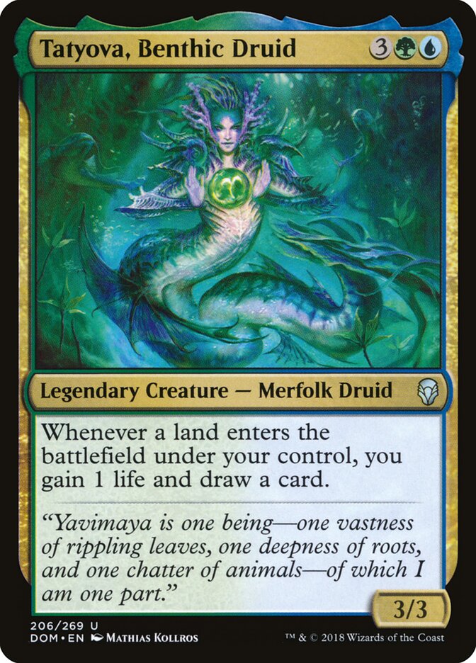 Tatyova, druida bentónica — Dominaria #206