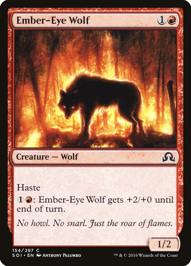 Ember-Eye Wolf — Shadows over Innistrad #154