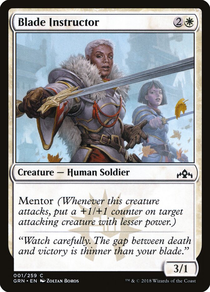 Instructora de filos | Blade Instructor — Guilds of Ravnica #1
