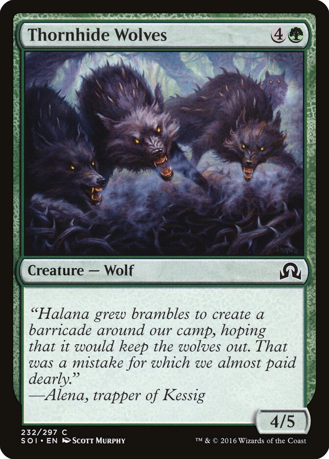 Thornhide Wolves — Shadows over Innistrad #232