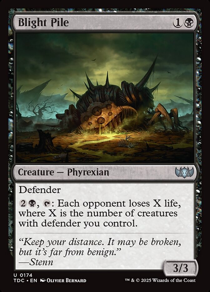 Contenedor de la plaga | Blight Pile - Tarkir: Dragonstorm Commander #174