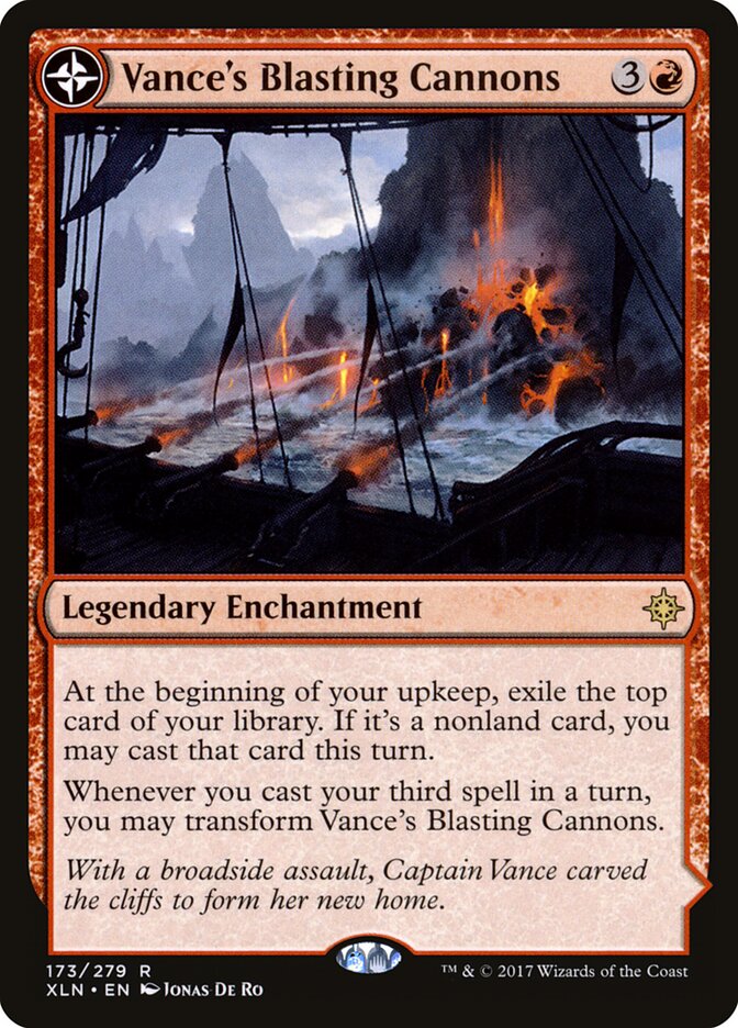 Cañonazos de Vance // Bastión escupefuego | Vance's Blasting Cannons // Spitfire Bastion - Ixalan #173