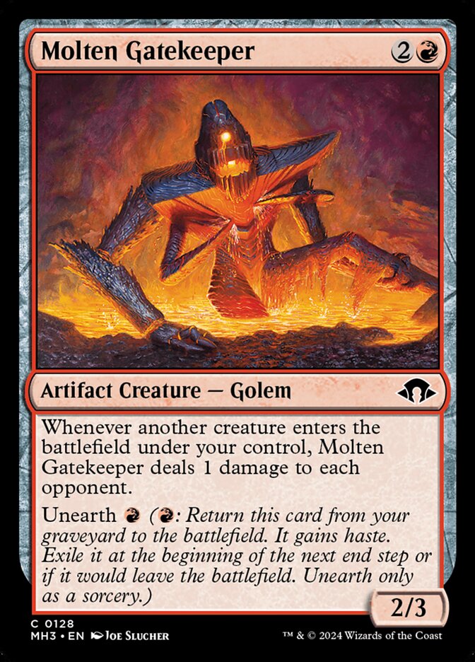 Portero fundido | Molten Gatekeeper — Modern Horizons 3 #128