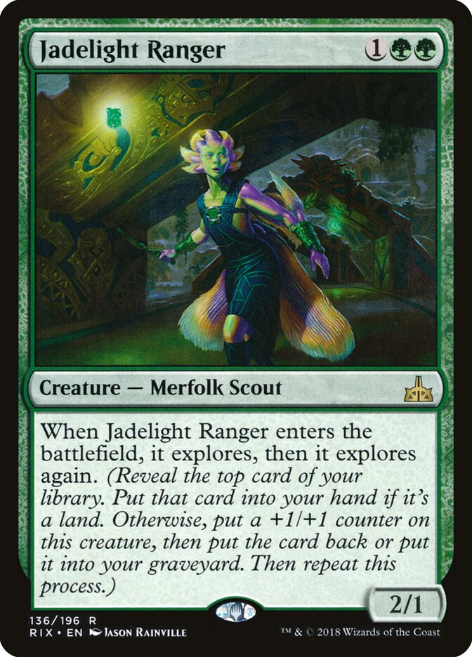Guardabosque luz de jade | Jadelight Ranger - Rivals of Ixalan #136