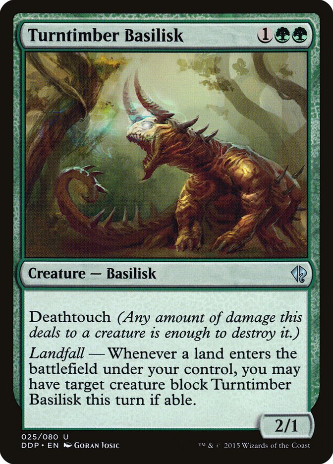 Turntimber Basilisk — Duel Decks: Zendikar vs. Eldrazi #25