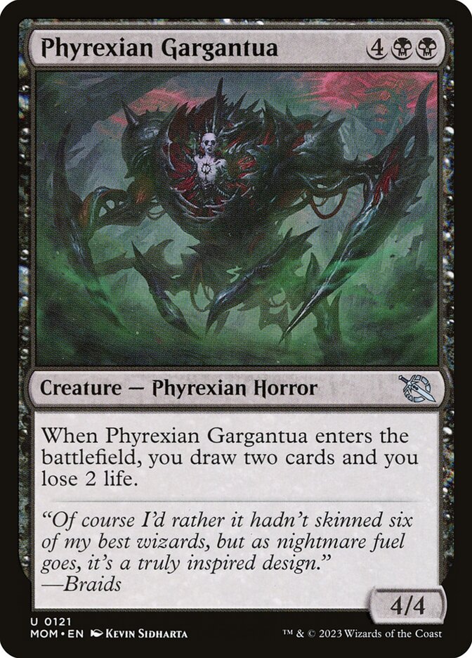 Gargantúa pirexiano | Phyrexian Gargantua — March of the Machine #121