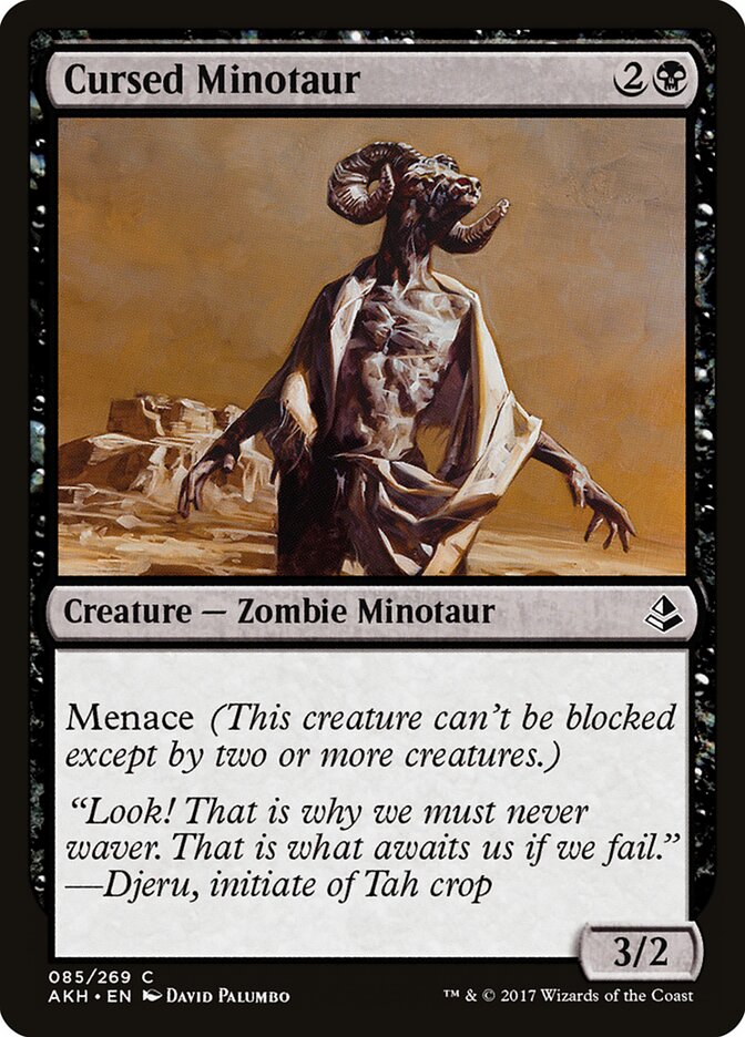 Cursed Minotaur — Amonkhet #85