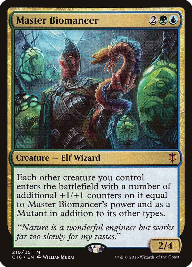 Maestro biomante | Master Biomancer - Commander 2016 #210