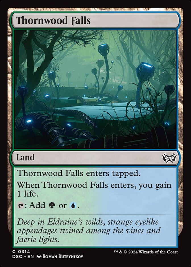 Cascadas bosquespinoso | Thornwood Falls — Duskmourn: House of Horror Commander #314