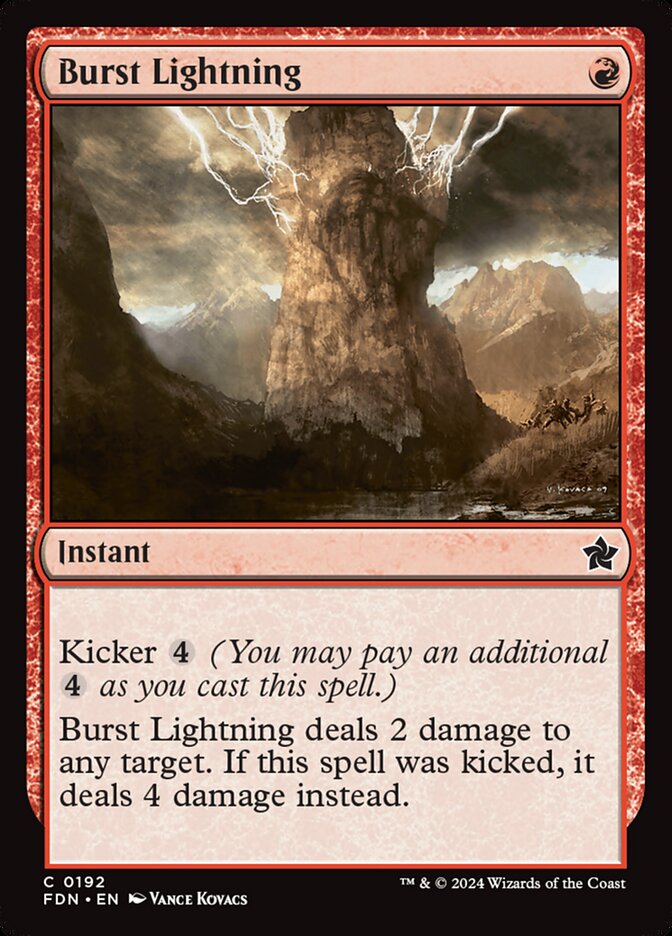 Estallido de relámpagos | Burst Lightning - Foundations #192